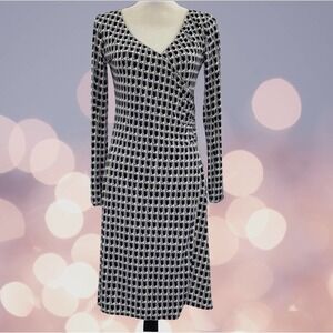 LONG-SLEEVE Wrap Dress Small